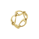Georg Jensen Offspring 18ct Yellow Gold 0.14ct Diamond Ring