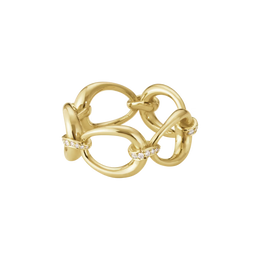 Georg Jensen Offspring 18ct Yellow Gold 0.14ct Diamond Ring