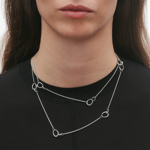 Georg Jensen Offspring Sterling Silver Sautoir Necklace