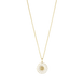 Georg Jensen Daisy 18ct Gold Plated White Enamel Necklace