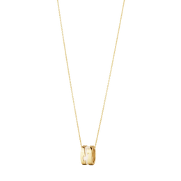 Georg Jensen Fusion 18ct Yellow Gold White HyCeram Pendant
