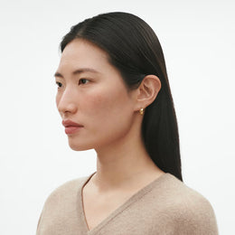 Georg Jensen Fusion 18ct Yellow Gold Small Hoop Earrings