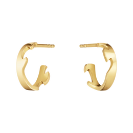 Georg Jensen Fusion 18ct Yellow Gold Small Hoop Earrings