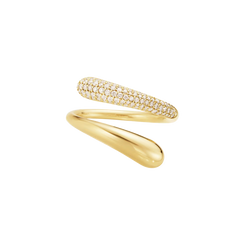Georg Jensen Mercy 18ct Yellow Gold 0.37ct Diamond Ring