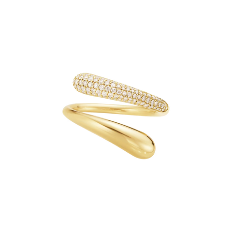 Georg Jensen Mercy 18ct Yellow Gold 0.37ct Diamond Ring