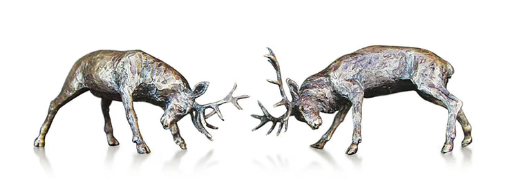 Art In Bronze Rutting Stags by Butler & Peach