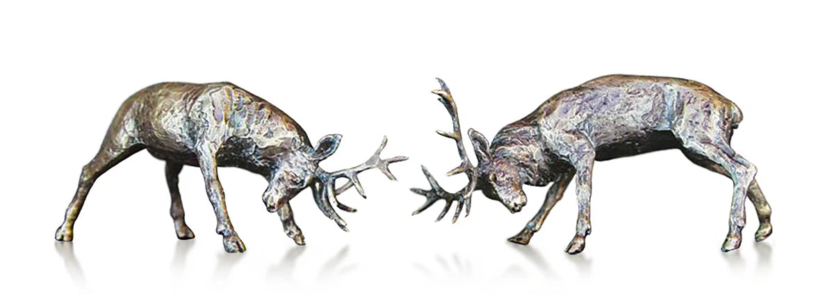 Art In Bronze Rutting Stags by Butler & Peach