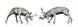 Art In Bronze Rutting Stags by Butler & Peach