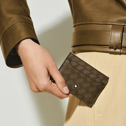 Montblanc Chestnut Brown 5cc Card Holder