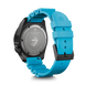 Victorinox watch with blue strap on a black background