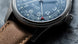 Oris Big Crown Pointer Date Watch with blue dial, leather strap, steel case
