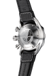 Junghans Meister Pilot Watch with black dial, leather strap, steel case