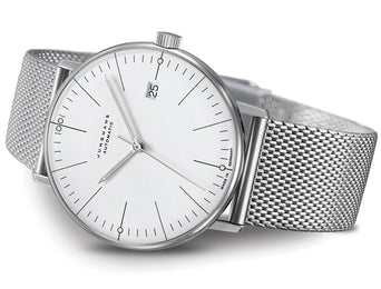 Junghans Max Bill Automatic Watch with silver dial, steel bracelet, steel case