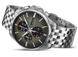 Junghans Meister S Chronoscope Watch with grey dial, steel bracelet, steel case