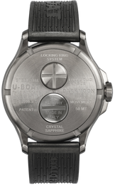 U-Boat Darkmoon 44 Black SS Watch