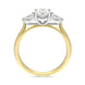 30186396 18ct Yellow Gold 0.89ct Diamond Trilogy Pear Cut Ring, FEU-2312