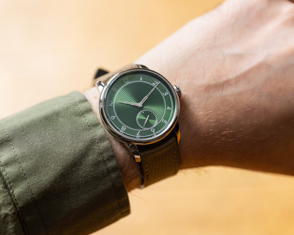 Louis Erard Louis Erard x The Horophile La Petite Seconde Metropolis Green Watch
