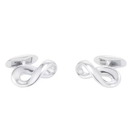 Geoeg Jensen Mens Classic Silver Infinity Cufflinks