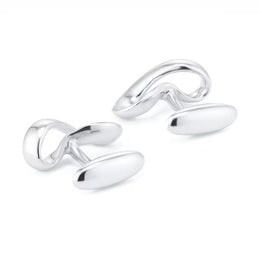 Geoeg Jensen Mens Classic Silver Infinity Cufflinks