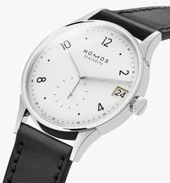 Nomos Glashutte Minimatik 39 Date Sapphire Crystal Watch