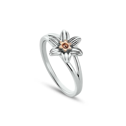 Clogau Nature's Wonder Sterling Silver Daffodil Ring