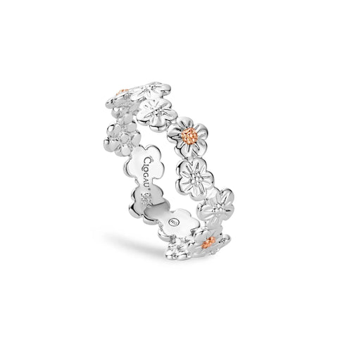 Clogau Sterling Silver Forget Me Not Ring