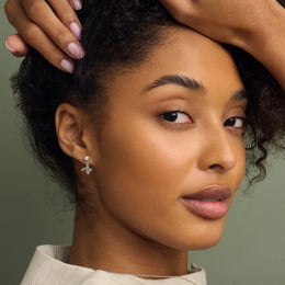 Clogau Nature's Wonder Sterling Silver Honey Bee Drop Earrings with Topaz