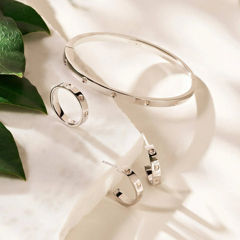 Clogau Insignia Sterling Silver Slim Band Ring