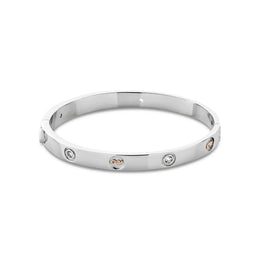 Clogau Insignia Sterling Silver Bangle with Topaz