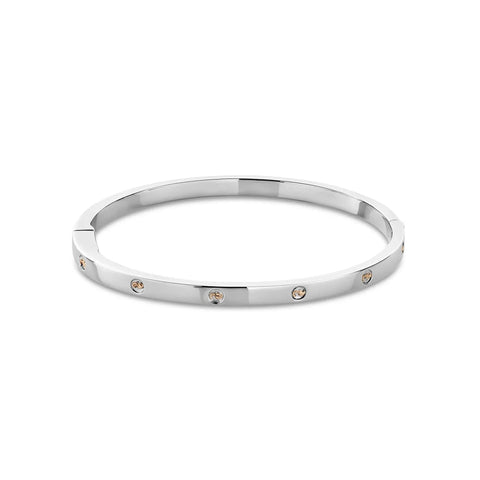 Clogau Insignia Sterling Silver Slim Bangle