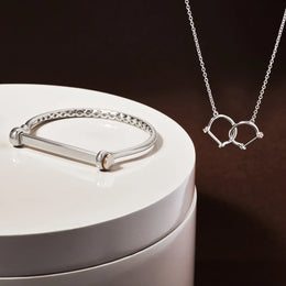 Clogau Royal Sterling Silver Stirrup Bangle