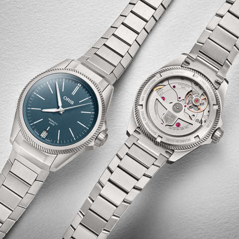 Oris ProPilot X Calibre 400 Blue Watch with titanium strap, titanium case