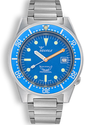 Squale Watch 1521 Blue Blasted Bracelet 1521BLUEBL.SQ20S