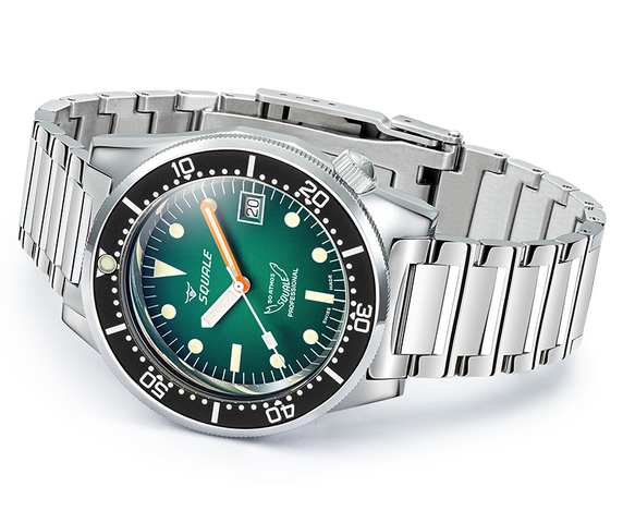 Squale 1521 Green Ray Bracelet Watch