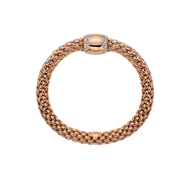 Fope 18ct Rose Gold 1.07ct Diamond Love Nest Flex'it Bracelet