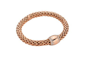 Fope 18ct Rose Gold 1.07ct Diamond Love Nest Flex'it Bracelet