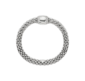 Fope 18ct White Gold 1.07ct Diamond Love Nest Flex'it Bracelet