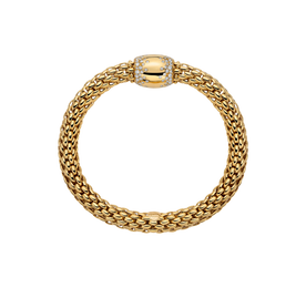 Fope 18ct Yellow Gold 1.07ct Diamond Love Nest Flex'it Bracelet