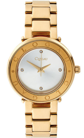 Clogau Watch Yellow Gold Diamond Ladies 4S00002