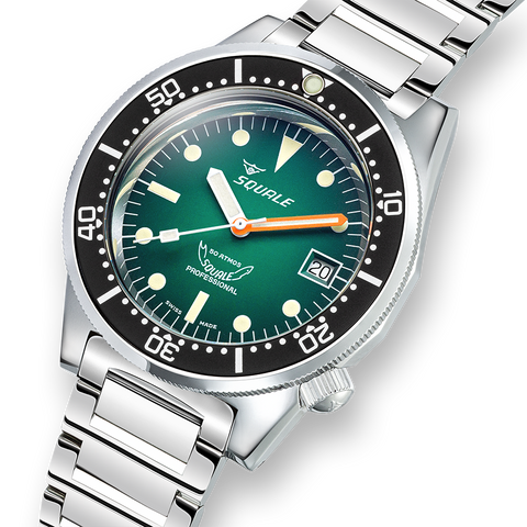 Squale 1521 Green Ray Bracelet Watch
