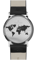 Junghans Milano Mega Solar Watch with black dial, leather strap, steel case