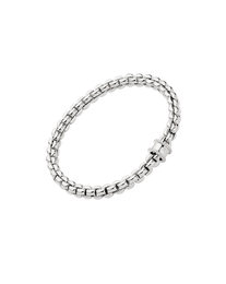 Fope 18ct White Gold 0.17ct Diamond Pavé Flex'it Bracelet