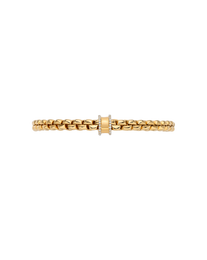 Fope 18ct Yellow Gold 0.17ct Diamond Pavé Flex'it Bracelet