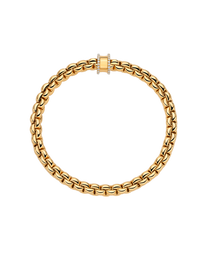 Fope 18ct Yellow Gold 0.17ct Diamond Pavé Flex'it Bracelet