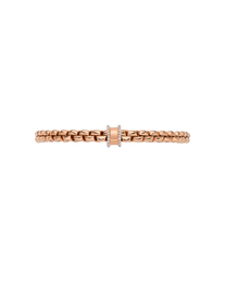Fope 18ct Rose Gold 0.17ct Diamond Pavé Flex'it Bracelet