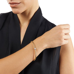 Fope Eka Tiny 18ct White Gold 0.19ct Diamond Bracelet, 733B/PAVE.