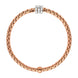 Fope Eka Tiny 18ct Rose Gold 0.16ct Diamond Bracelet 739B/BBR