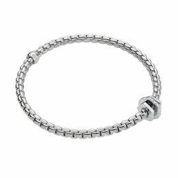 Fope Eka 18ct White Gold 0.15ct Diamond Bracelet, 754B/BBR.