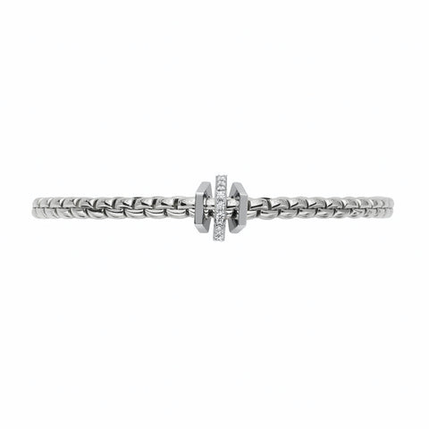 Fope Eka 18ct White Gold 0.15ct Diamond Bracelet, 754B/BBR.