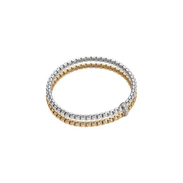 Fope 18ct White and Yellow Gold 0.10ct Diamond  Eka Flex'it Bracelet